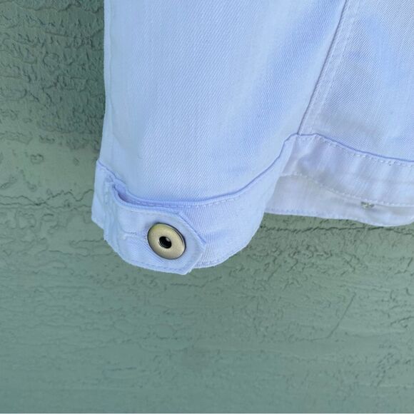 Baccini Women's Sleeveless White Denim Vest Size S Button-Down Classic C… - Picture 5 of 9